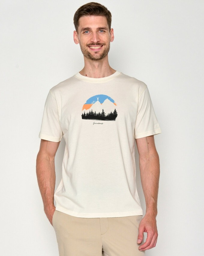 Greenbomb T-shirt heren nature forest - crème wit from Lotika