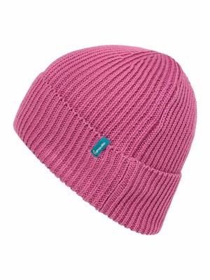 Gebreide muts biologisch katoen - red violet from Lotika