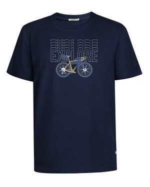 Greenbomb T-shirt heren bike gravel - navy from Lotika