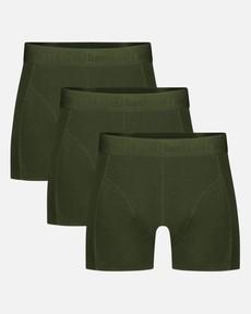 Bamboo Basics bamboe boxershorts Rico ton sur ton 3-pack - army via Lotika
