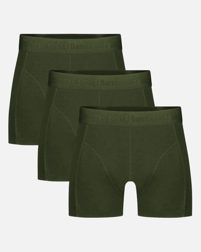 Bamboo Basics bamboe boxershorts Rico ton sur ton 3-pack - army from Lotika Bamboo Basics bamboe boxershorts Rico ton sur ton 3-pack - army from Lotika