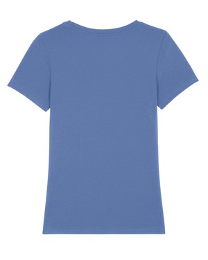 Yara T-shirt dames biologisch katoen - bright blue from Lotika