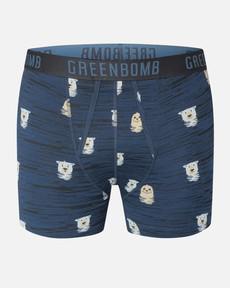 Greenbomb boxershort ijsbeer - blauw via Lotika