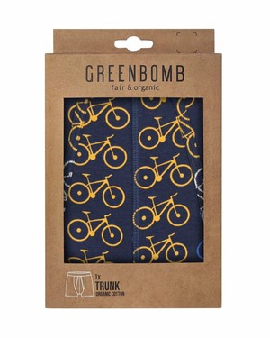 Greenbomb boxershort bike rows - navy from Lotika