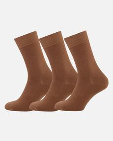 Bamboe sokken Beau 3 pack - bruin via Lotika