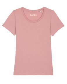 Yara T-shirt dames biologisch katoen - canyon pink van Lotika