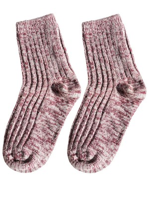 Wollen kindersokken Noors - rood from Lotika