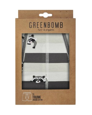 Greenbomb boxershort wasbeer - grijs-wit from Lotika