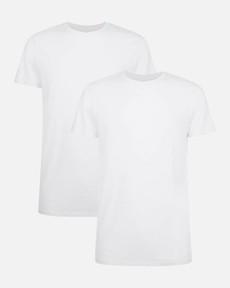 Bamboe T-Shirts ronde hals Ruben 2-pack – wit via Lotika