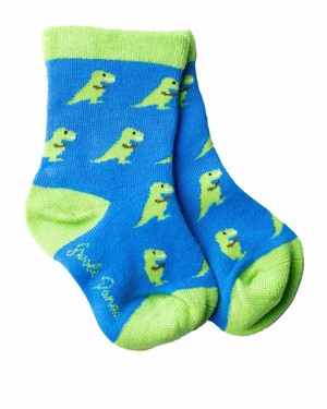 Bamboe kindersokken T-rex junior - blauw from Lotika