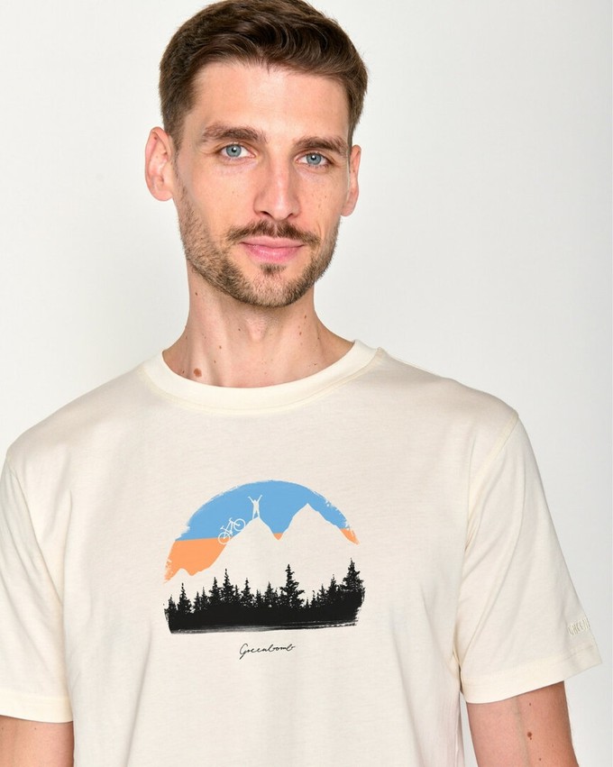 Greenbomb T-shirt heren nature forest - crème wit from Lotika