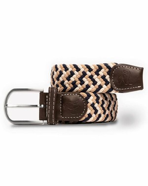 Swole Panda - elastische riem zig zag - beige navy from Lotika