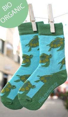 Bio-katoenen sokken met schildpad via Lotika