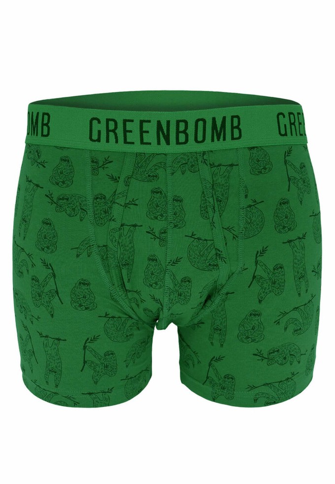 Greenbomb boxershort luiaards - groen - maat S from Lotika