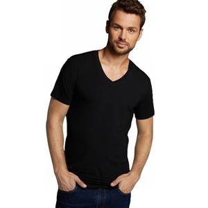 Bamboe T-Shirt v-hals Velo 2-pack – zwart from Lotika