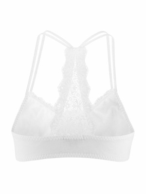 Living Crafts bustier bh katoen Eva - wit from Lotika