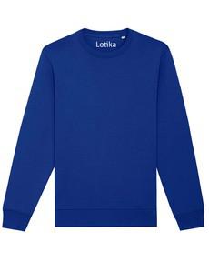 Charlie sweater worker blue via Lotika
