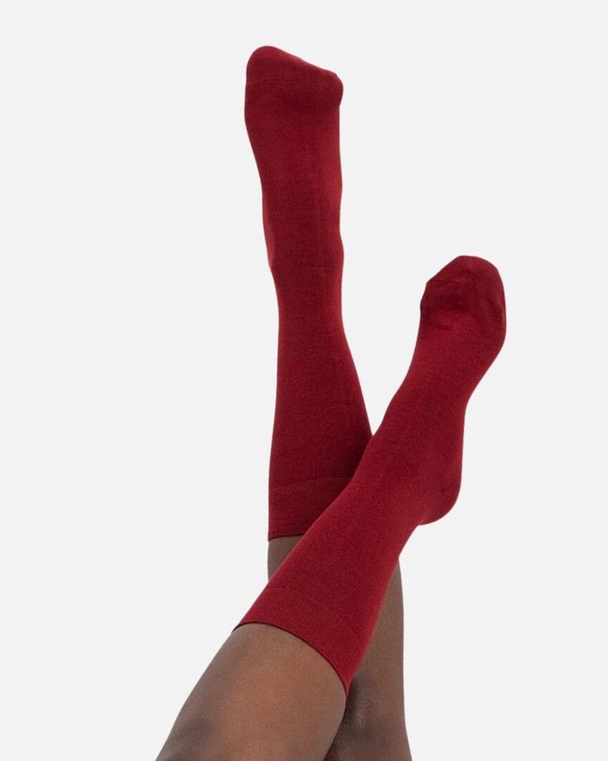 Bamboe sokken Beau 3 pack - bordeaux from Lotika