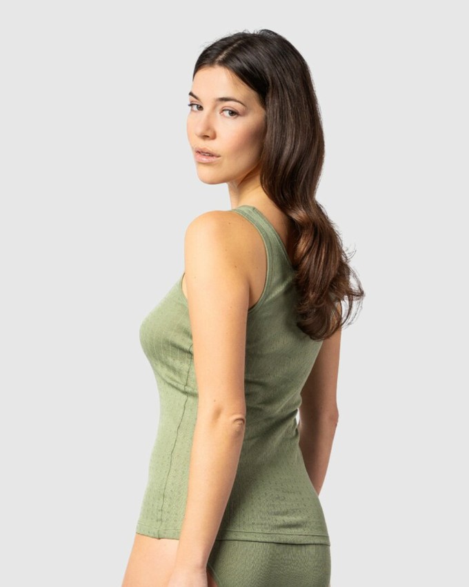 Dames hemd 100% katoen visoli - fog green from Lotika