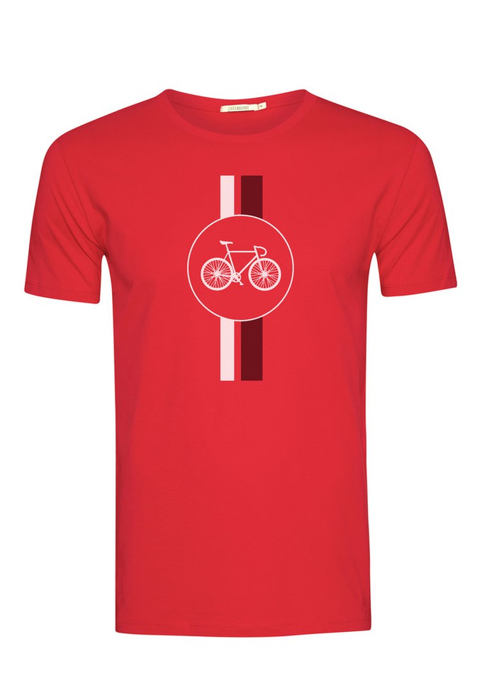 Greenbomb T-shirt - bike highway flame red - maat S from Lotika