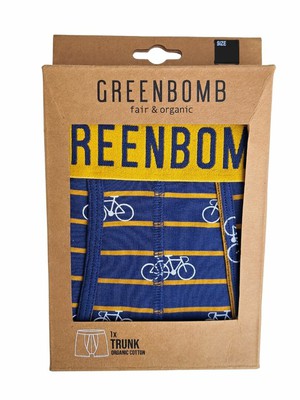 Greenbomb boxershort little bike stripes - navy from Lotika