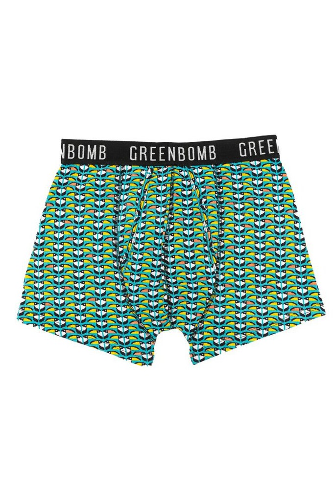 Greenbomb boxershort toekans from Lotika