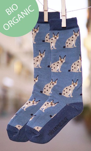 Bio kinder kniekousen met lynxen maat 19-22 from Lotika
