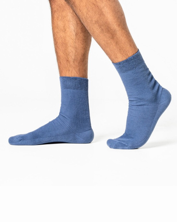 Living Crafts 100% katoenen sokken Ante 3-pack – rood blauw navy from Lotika