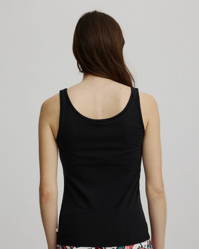 Tranquillo dames hemd Tencel - zwart from Lotika