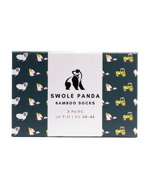 Swole Panda - heren sokken giftbox - boerderij from Lotika