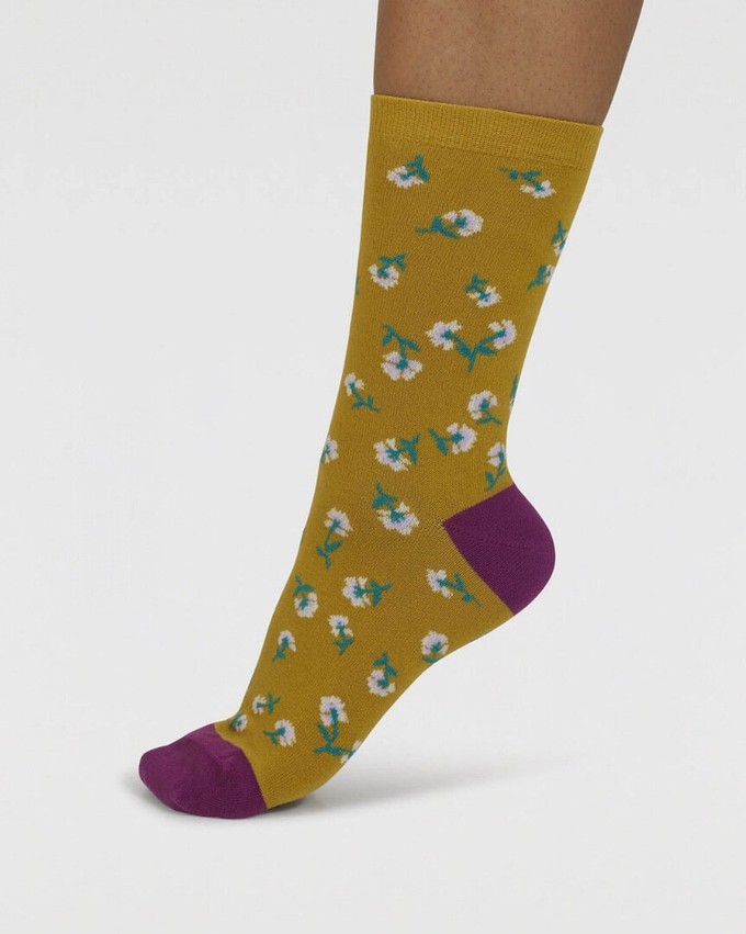 Thought damessokken giftbox bloemen en vogels from Lotika