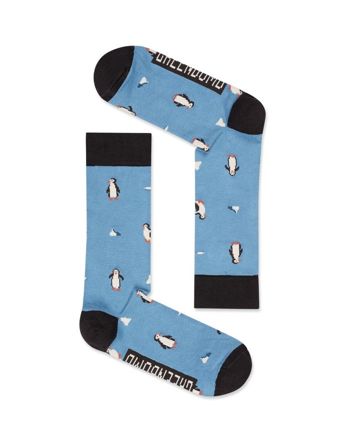 Greenbomb sokken pinguïns - blauw from Lotika