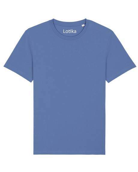 Daan T-shirt biologisch katoen bright blue from Lotika