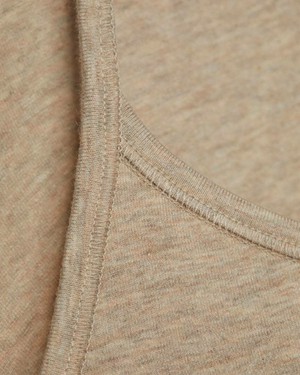 Comazo topje spaghettibandjes katoen - beige melange from Lotika
