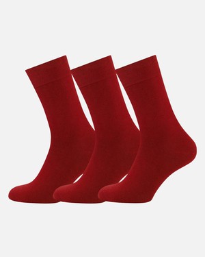 Bamboe sokken Beau 3 pack - bordeaux from Lotika