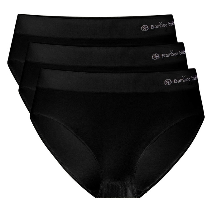 Bamboe slip naadloos Belle 3-pack - zwart from Lotika