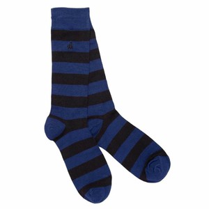 Swole Panda - gestreepte sokken - charcoal 37-40 from Lotika