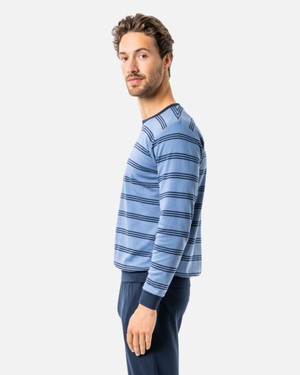 Living crafts heren pyjama set Alvar - ocean blue from Lotika