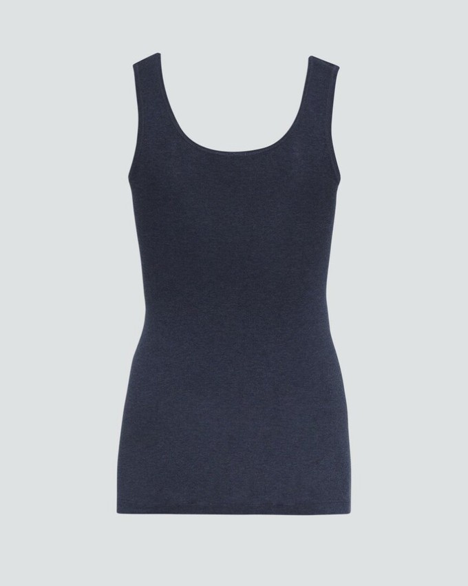 Comazo hemd brede bandjes katoen - marineblauw from Lotika