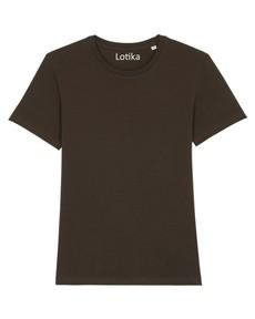 Daan T-shirt biologisch katoen deep chocolat van Lotika
