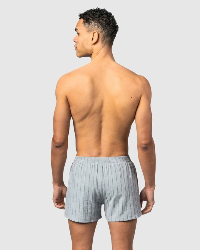 Wijde boxershorts katoen flanel Boris - zinfandel rood / grijs from Lotika Wijde boxershorts katoen flanel Boris - zinfandel rood / grijs from Lotika