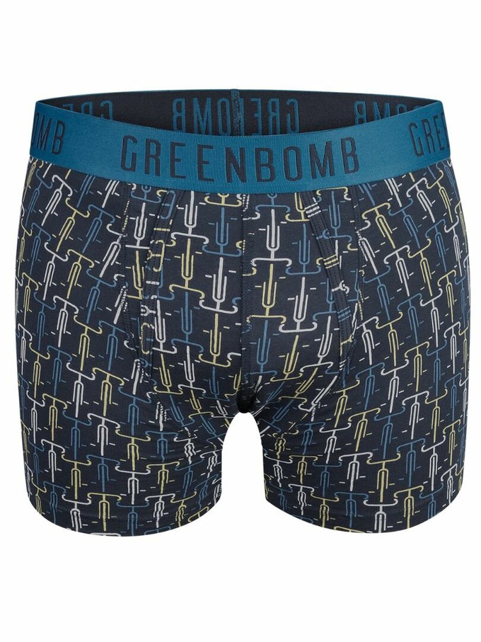 Greenbomb boxershort bike bond - navy mt S from Lotika