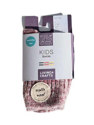 Wollen kindersokken Noors - rood from Lotika