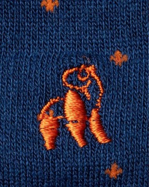 Swole Panda bamboe sokken heren blauw met stippen from Lotika