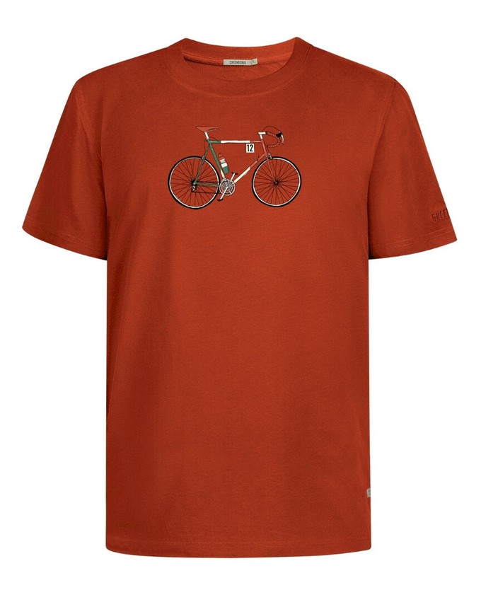 Greenbomb T-shirt heren bike - clay red from Lotika