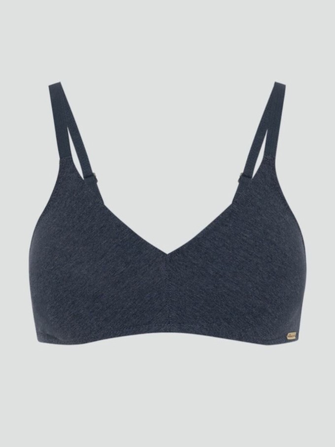 Comazo BH zonder beugel bio katoen - marine blauw from Lotika