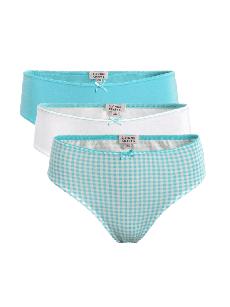Living Crafts slips biologisch katoen 3-pack - lagoon van Lotika
