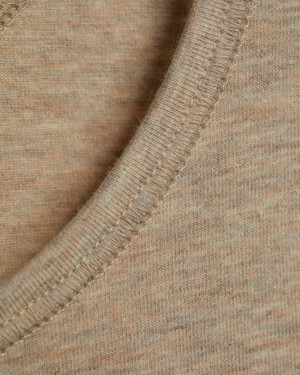 Comazo hemd brede bandjes katoen - beige melange from Lotika