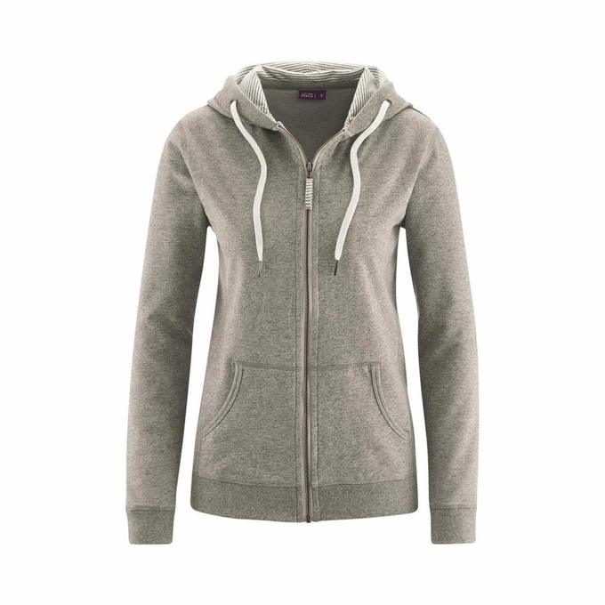Living crafts vest Athena stone grey maat S from Lotika