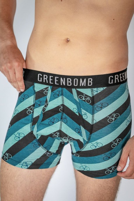 Greenbomb boxershort bike stripes - blue- from Lotika